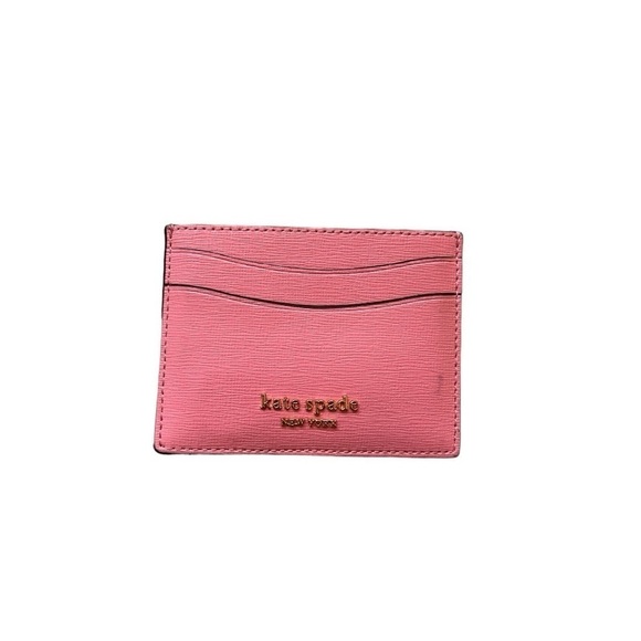 Kate spade Morgan pink saffiano leather cardholder card case - Picture 1 of 5
